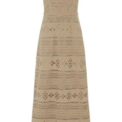 MOS The Label Daniela Textured Midi Dress