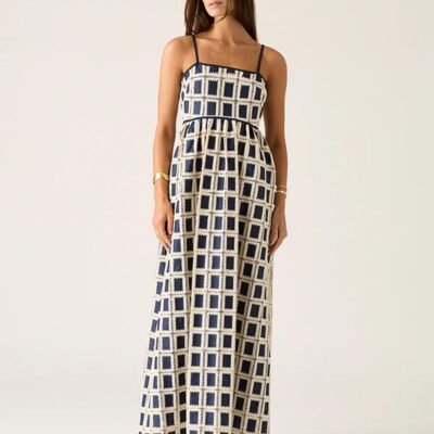 MOS The Label Lara Crochet Maxi Dress