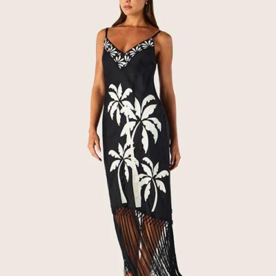MOS The Label Kala Embrodiery Strappy Dress
