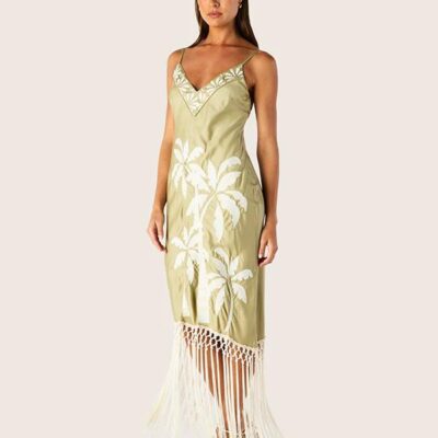 MOS The Label Kala Embrodiery Strappy Dress