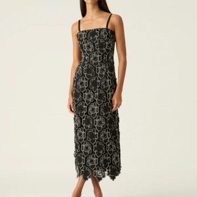 MOS The Label Dahlia Lace Midi Dress