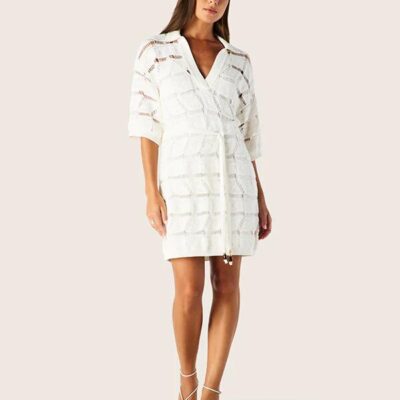 MOS The Label Clara Knit Kaftan Mini Dress