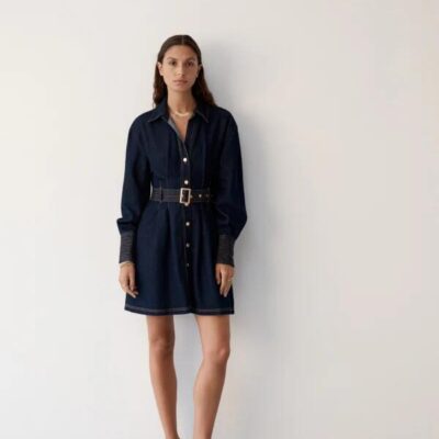 MOS The Label Sia Denim Mini Dress