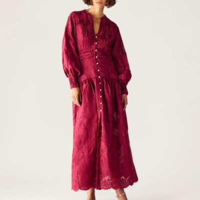 MOS The Label Edith Lace Maxi Dress