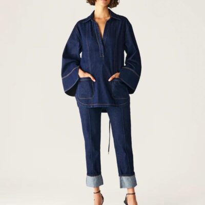 MOS The Label Sonia Denim Tunic Top