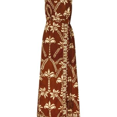 MOS The Label Deia Print Strapless Dress | MOS The Label