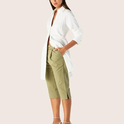 MOS The Label Mila Capri Pants Olive | MOS The Label
