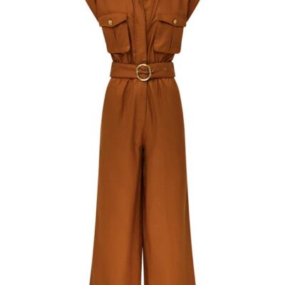 MOS The Label Rita Jumpsuit Chocolate | MOS The Label