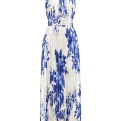 MOS The Label Isola Plisse Maxi Dress | MOS The Label