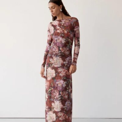 MOS The Label Giselle Mesh Maxi Dress